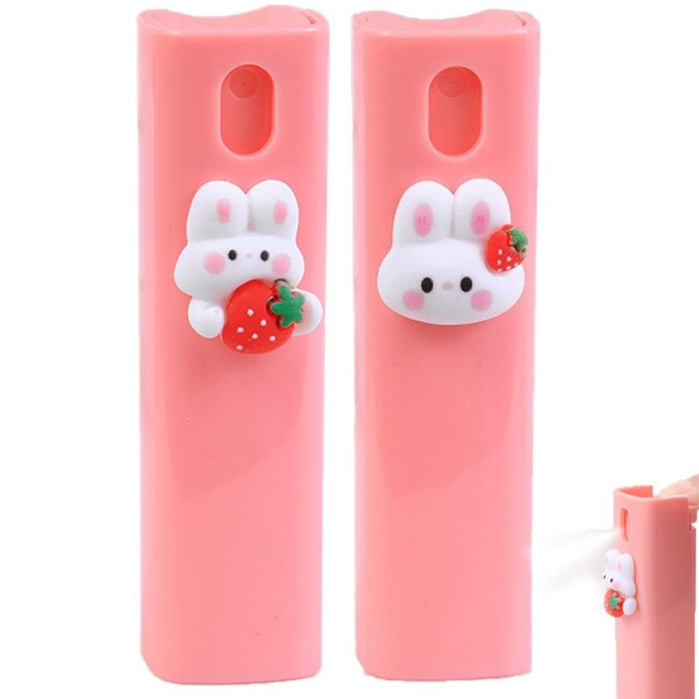 Casiler Pink Cute Spray Bottle Mist Sprayer Student Makeup Packing Bottle Household Makeup Water Refill Bottles Spray Bottle