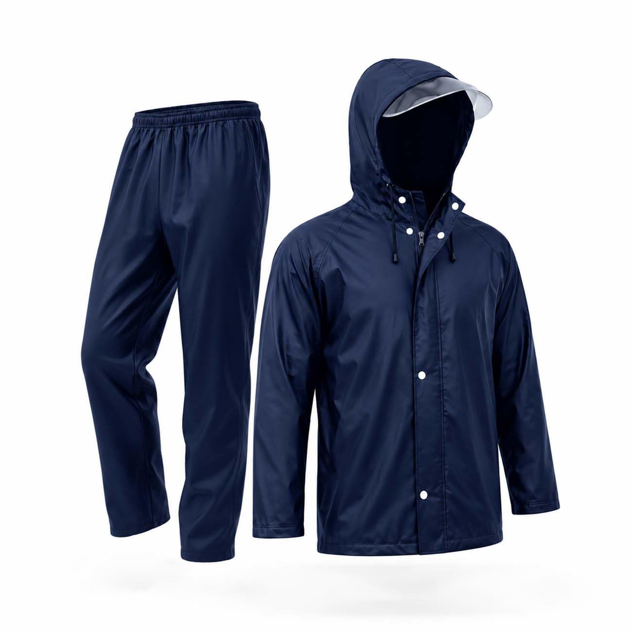 Raincoat for Men | Waterproof Rain Suit with Hood | Thick Polyester, Leak Proof, Top & Pant Set | Windproof Men's Rain Coat for Bike Riding, Outdoor & Travel (Raincoat group-4)-image-19