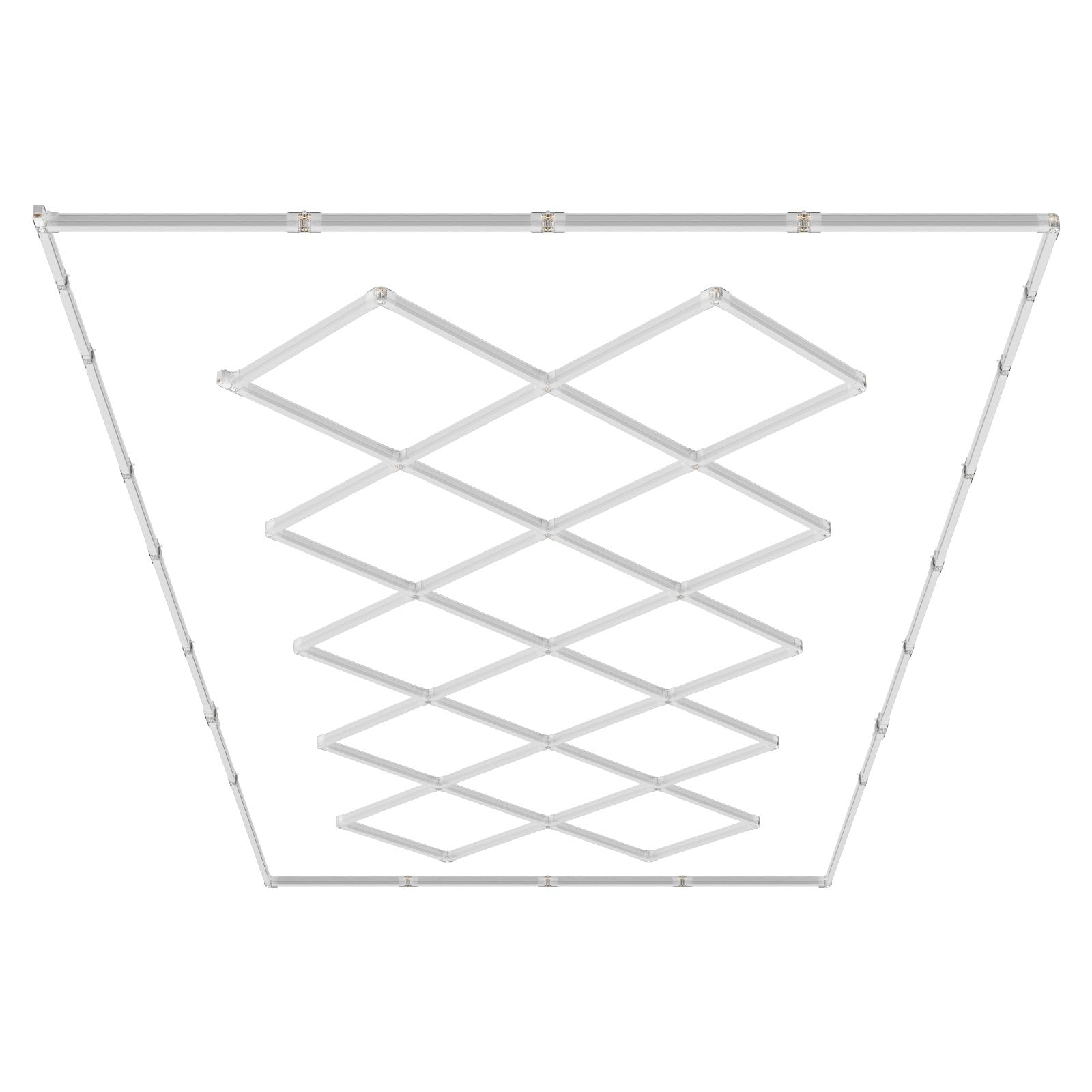 VEVOR Lampe de Garage LED, 14 Carrés, Plafonnier d'Atelier Blanc Froid, 88000 lm, 6500 K, Éclairage de Garage à Faire Soi-même Super Lumineux pour Sous-sol, Entrepôt, Atelier de Beauté Automobile