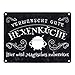 Produktbild Verwünscht gute Hexenküche Halloween Metallschild in 15x20 cm mit lustigem Spruch hier wird Magisches zubereitet für Hexen und Zauberer zu Halloween Kessel Kochen Herbst