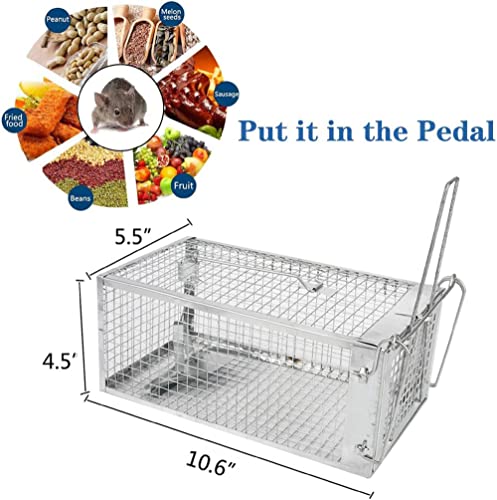 Yjoo MOUSE TR 2-Pack Humane Rat Traps, Live Mouse Rat Cage Traps Catch And Release For Indoor Outdoor, Small Animals Traps thumb #3
