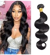 Huarisi 20 inch Body Wave Bundles Human Hair 1 Bundle, 10a Unprocessed Brazilian Virgin Hair Body...