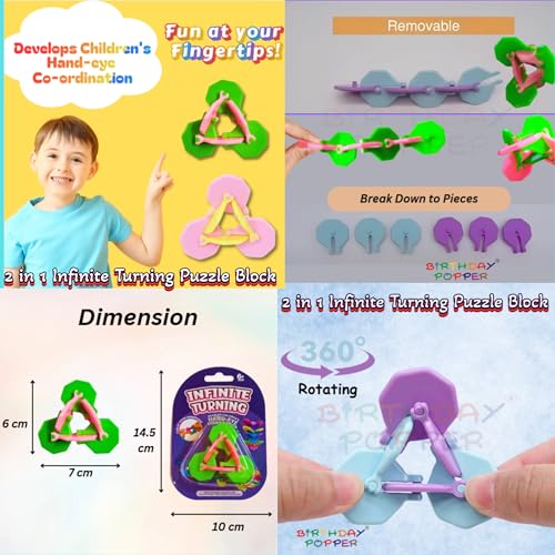 Image of Birthday Popper Masti Combo Pack as Birthday Return Gifts | Set of 10 | Fun and Engaging Gift Set for Kids of all Age Group