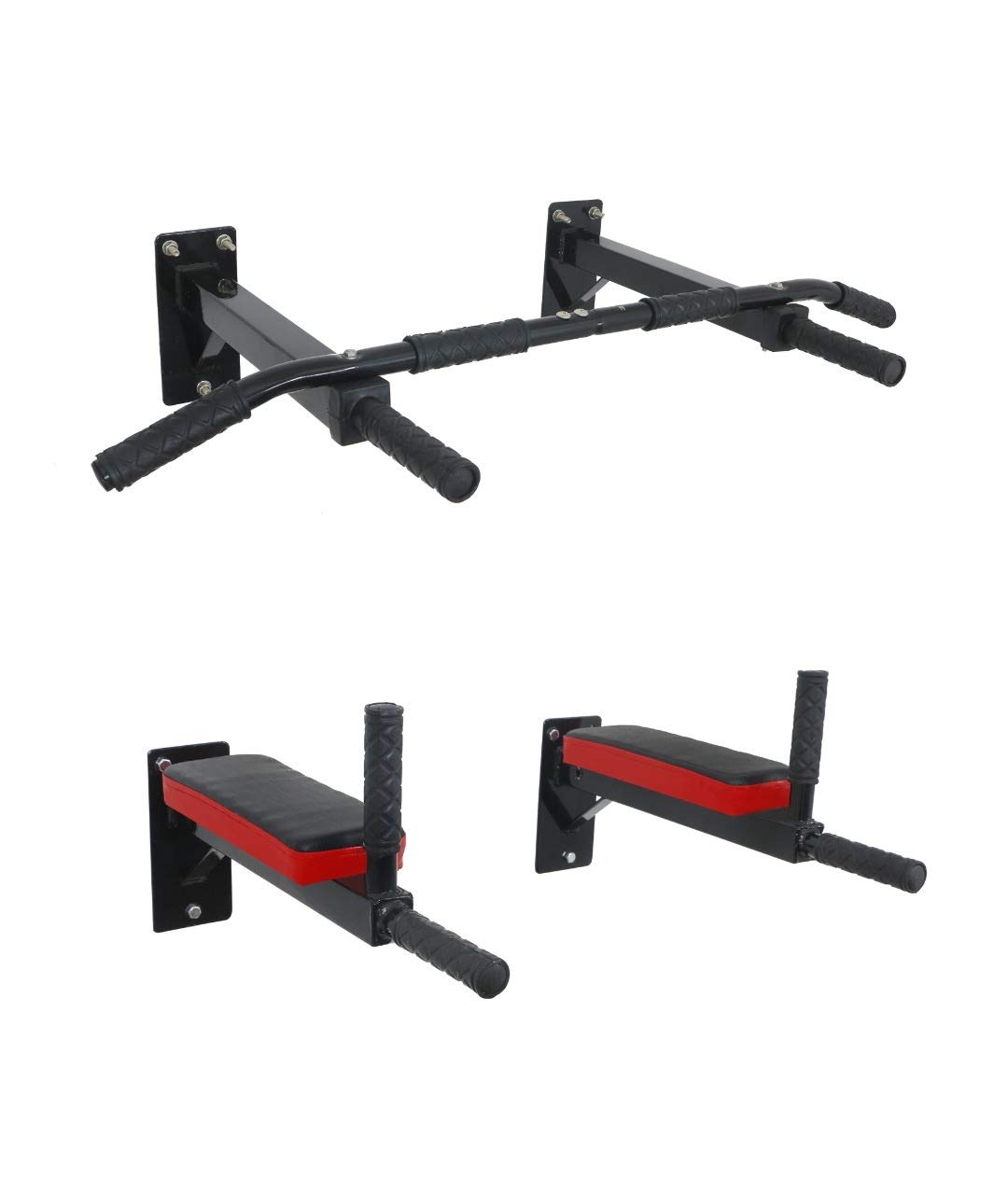 IBS Home Gym Chin Up Bar and Dips Bar with Pab for Multiple Body Strength Exercise-image-13