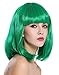 Produktbild WIG ME UP - 0073-3-PC18 Perücke Damenperücke Karneval Longbob Bob schulterlang glatt Pony grün