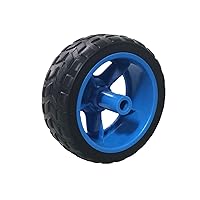 Vista 19 de 4PCS 2.559 in TT Motor Wheels Smart Car Chassis Robot Control remoto Ruedas de coche (negro)