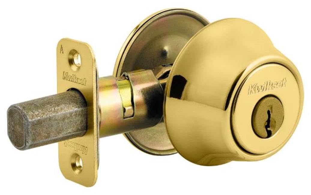 Kwikset Cerrojo de seguridad de un solo cilindro 660-S serie 660, Cerradura con llave inteligente, níquel satinado