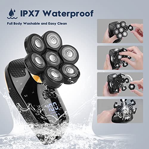 Rasoio Elettrico Barba, Rasoio Testa Calva, Rasoio...