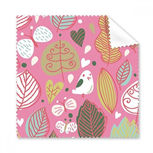 Chiffon microfibre pour lunettes et écrans motif floral plante lot de 5