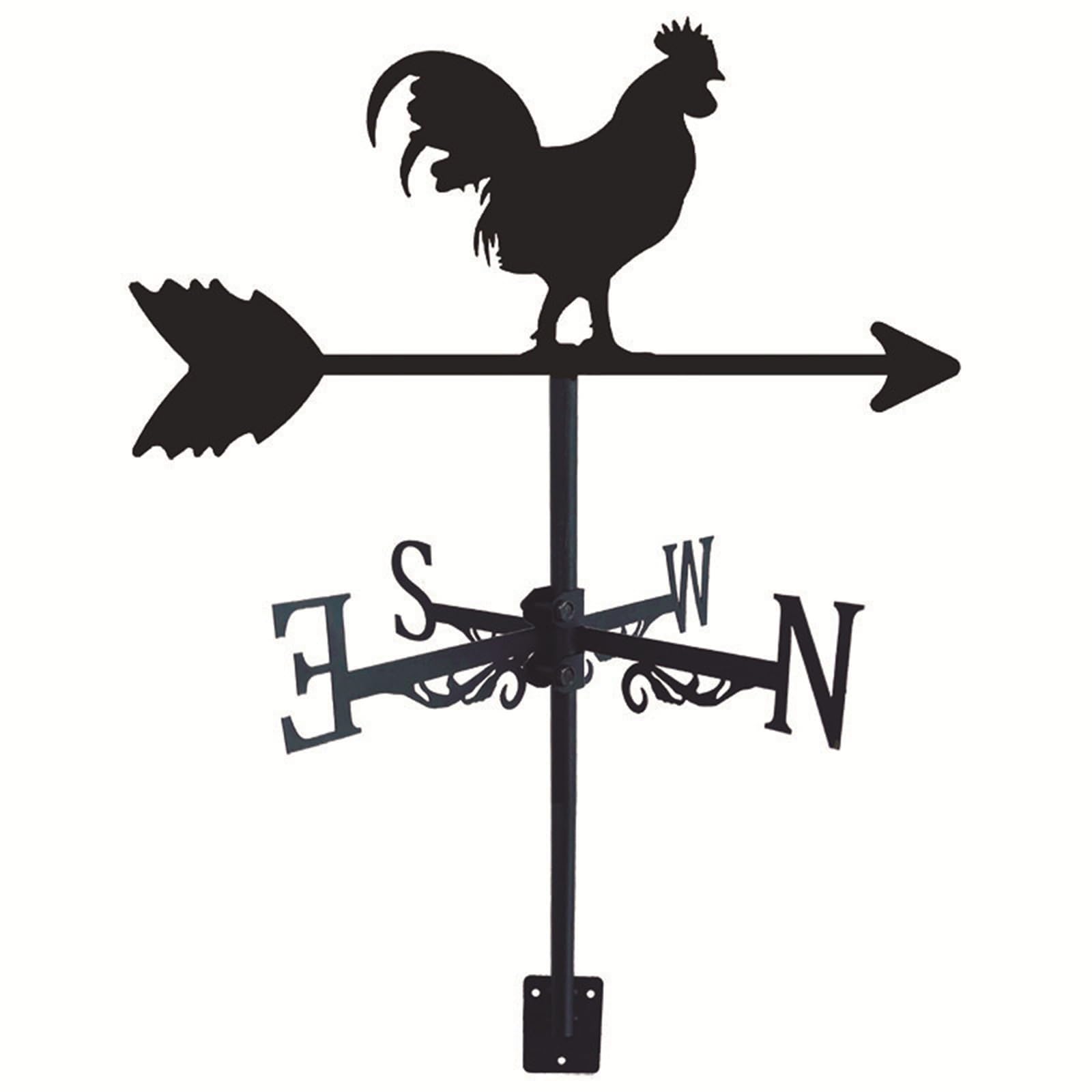 Wind Direction Indicator Weathervane Garden Stake Weather Vane Suitable for Outdoor Metal Products Weathercock Measuring(D)