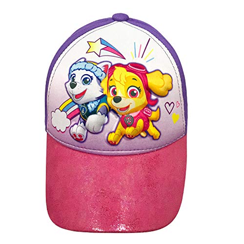 Nickelodeon Toddler Girls' Paw Patrol 3D Cotton Baseball Cap Hat Age 2-5 Purple/Pink4