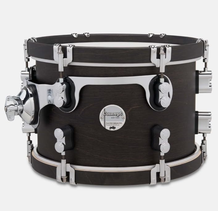 Pacific Drums Concept Classic: tom, 12" x 8", Ox Blood Stain, cerchi Ebony Stain