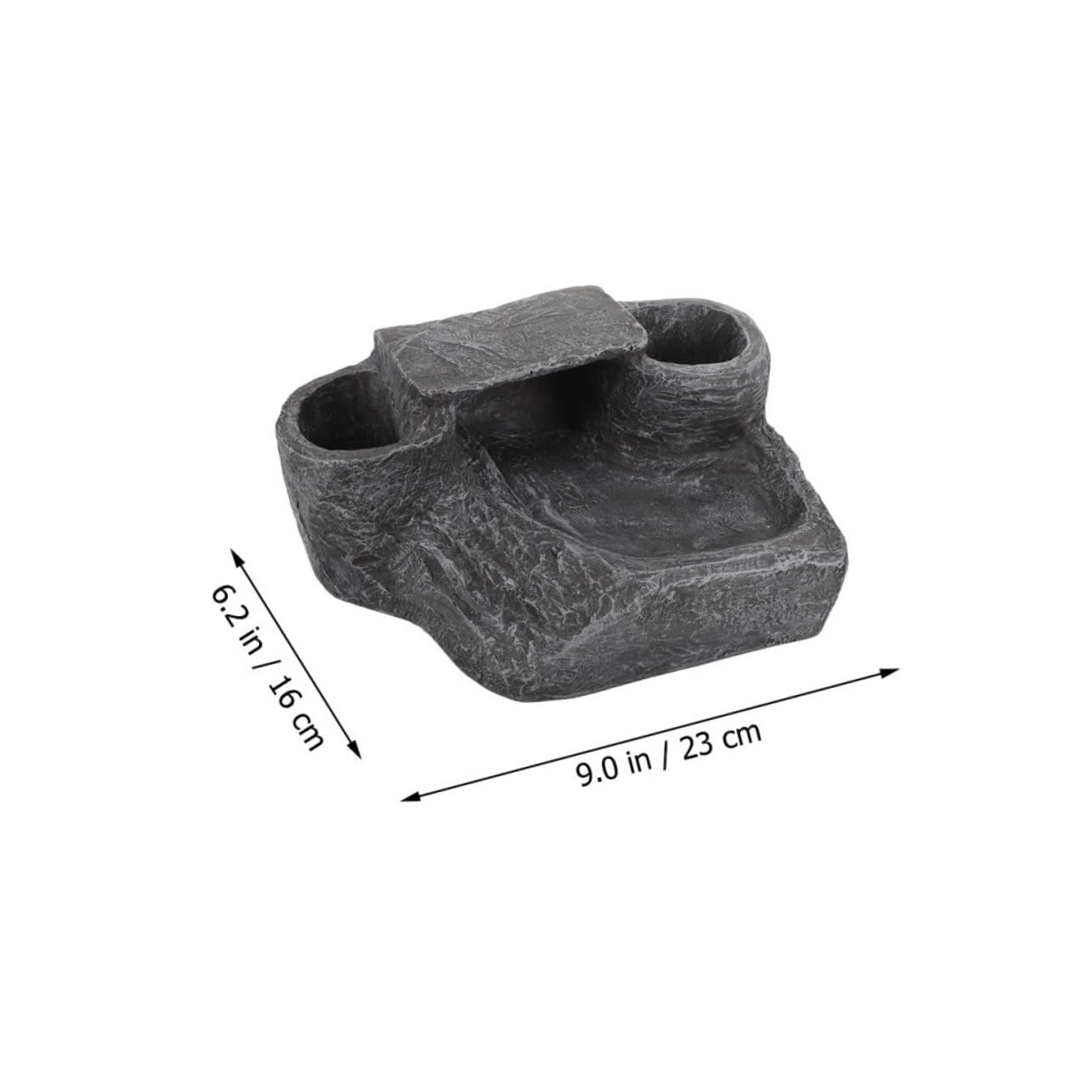 CORHAD Heated Turtle Basking Platform Large Reptile Rock Turtle Tank Decor Extra Large Terrace Slope