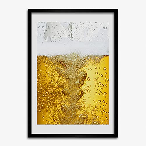 Cadre photo 50x70 cm Tulup bière pour l'ambiance bistrot de votre cuisine ou salon