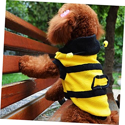 Disfraz para perro abeja talla 6 amarillo miniatura 7