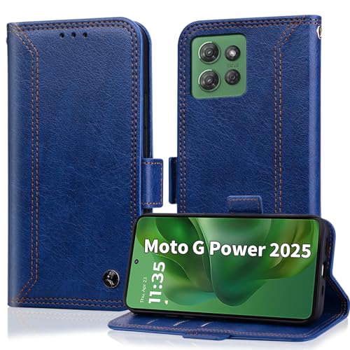 Étui en similicuir Motorola Moto G Power 2025 fini haut de gamme