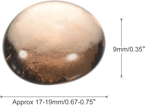 Miniatura 10 de MECCANIXITY Canicas decorativas de vidrio plano de 0.669-0.748 in, cuentas de relleno de jarrón de rocas, guijarros transparentes para decoración de