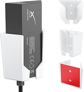 StarLink Ethernet Adapter, Wall Mount Bracket StarLink Accessories StarLink kit RV ABS Stability Glue/Screw Installtion Lightweight Compact Structure Cable Storage Tools White
