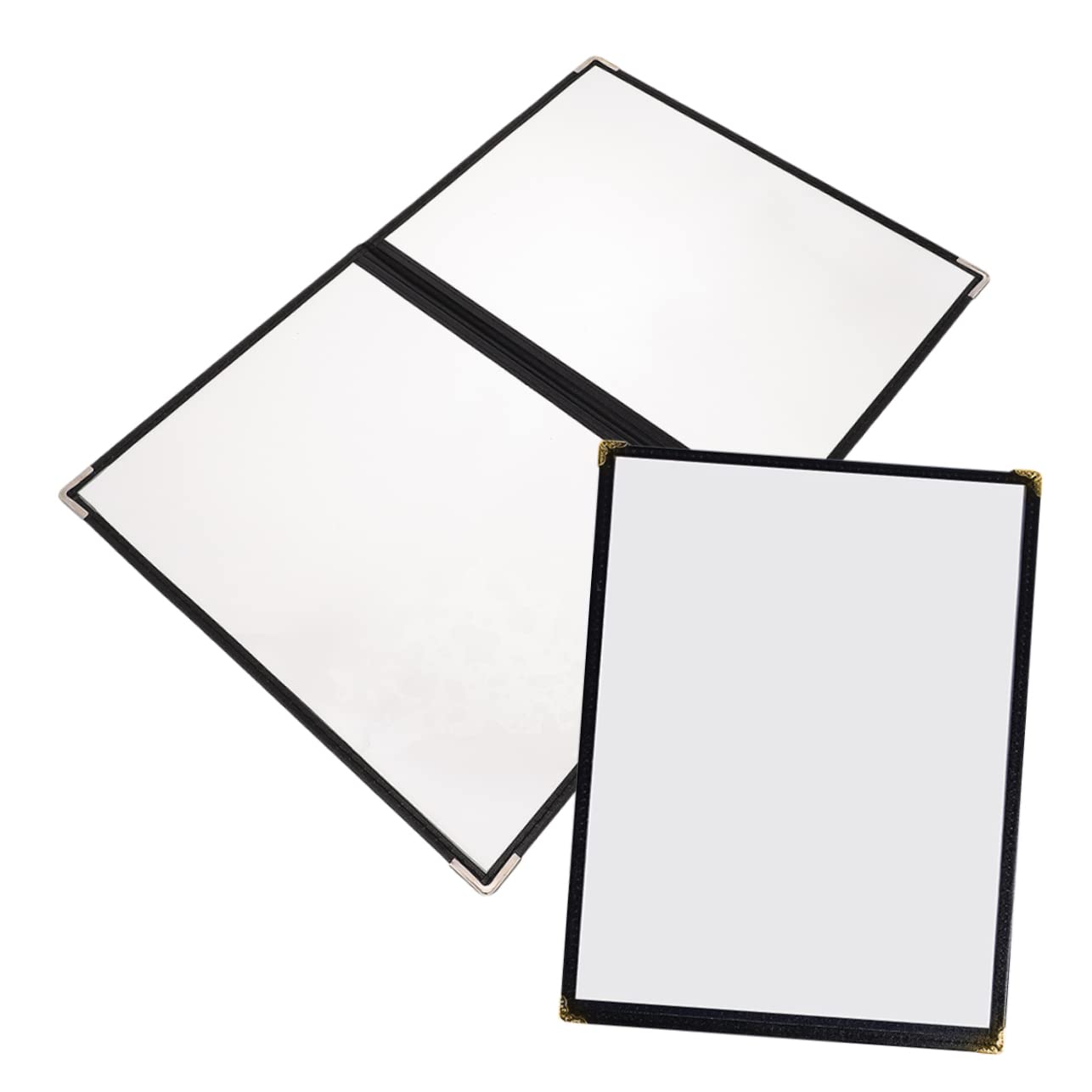 OHPHCALL 2pcs Recipe Folder Menu Sleeves Folding Menu Clear Menu Cover Menu Holder Restaurant Recipe Covers Menu Holders Menu Binder Bar Menu Folder Menu Board for Restaurant