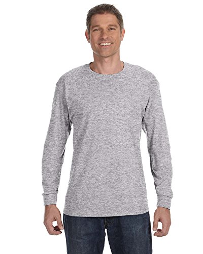 Gildan Mens 5.3 oz. Heavy Cotton Long-Sleeve T-Shirt G540 -SPORT GREY XL