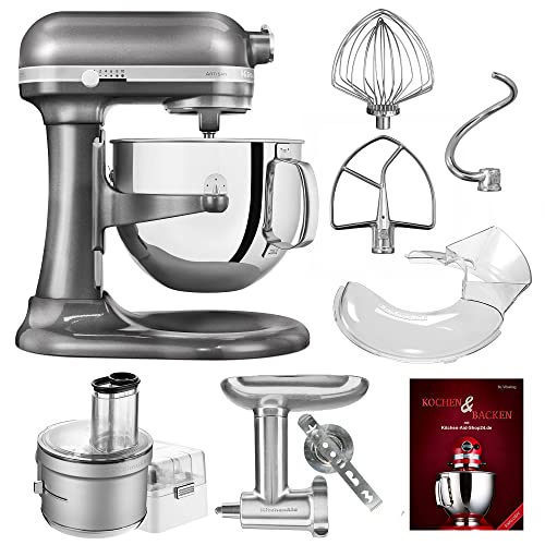 KitchenAid Küchenmaschine - P36 Food Processor Set Spezial 6,9 L (M) - 5KSM7580XEMS inkl. Food Processor Vorsatz…