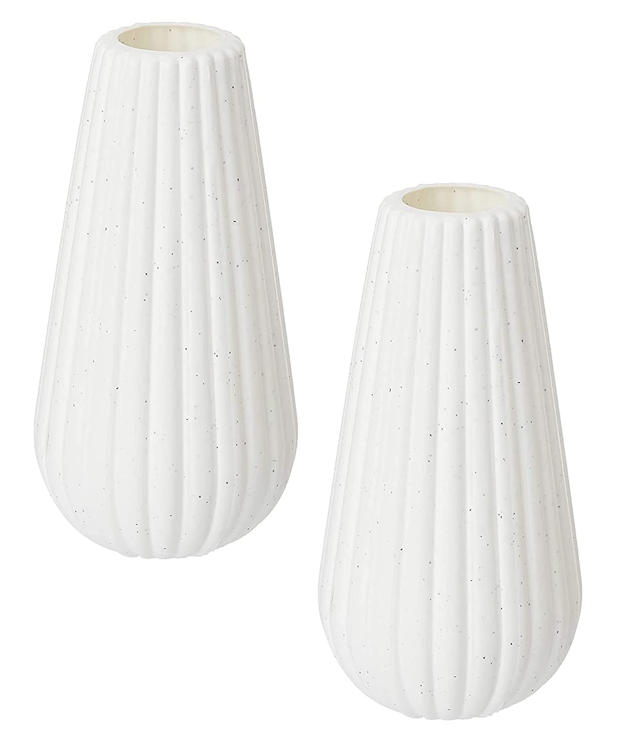 Amazon Brand - UMI White Indoor and Outdoor Omega Modern Design Decorative Plastic Flower Pot for Home Planter| Suitable For Gift Purpose/Table Top/Home/Office/Terrace/Building/Garden Décor - Set of 2 (B0C69PNM5T) Amazon Price History, Amazon Price Tracker