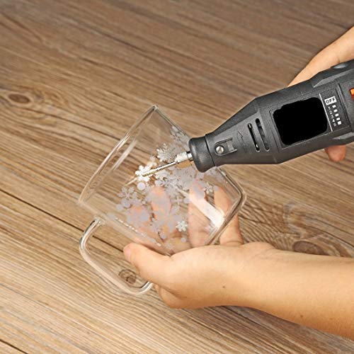 Image of Diy Crafts 11580 Diamond Engraving Accessories Set, Routing Bit /Circular Saw Blade /Diamond Burr Bits for Dremel Attachment, Multicolor, 45 Piece