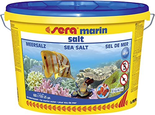 sera Acuario Marino con Sal Marina de 20 kg, Arrecife de Coral invertido, pecera para 600 litros