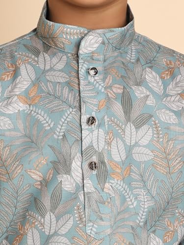 Image of Pro-Ethic Style Developer Boys Heavy Cotton Printed Kurta and Pajama Set for Kid's Ethnic Wear (S-280)