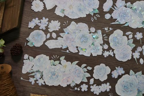 マスキングテープ 花 花柄 pet テープ コラージュ カラフル 椿山漫 ??光 手帳 かわいい シール インテリア 飾り 手帳テープ (椿山漫)