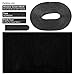 Flyzzz DIY Self-Adhesive Window Screen Netting Mesh Curtain, 100X150cm (Approach 39.37x59.05 Inches), with Hook and Sticky Tape, Fitted to Multiple Windows (1 Pack, Black)