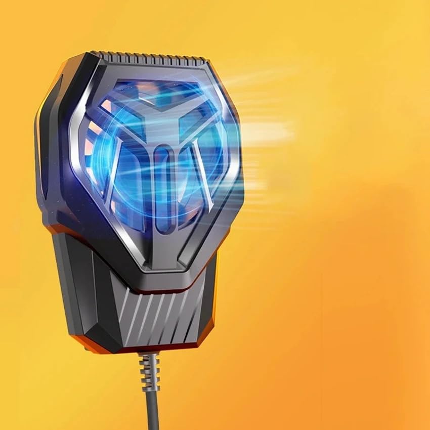 Image of Mobile Phone Cooler - USB-Powered Mobile Gaming Radiator with High-Speed| Portable Heat Dissipation Tool for Android & iOS Smartphones - Ideal for PUBG, Free Fire, COD & More