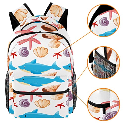 Sac à dos coquillages et étoiles de mer avec porte-bouteille - 3