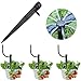 50pcs Adjustable Irrigation Drippers, Drip Emitters Perfect for 4/7mm Tube PE Pipe, Adjustable 360 Degree Water Flow Drip Irrigation System for Flower beds, Vegetable Gardens, Herbs Gardens.