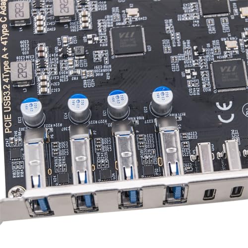 Carte d'extension PCIe USB 3.2 et Type C 20Gbps pour PC fixe - 4