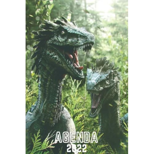 Dinosaurio Agenda 2022: Pianificatore Annuale 2022 | Da Gennaio a Dicembre (12 Mesi) | Calendario 2022 | Dinosaurio