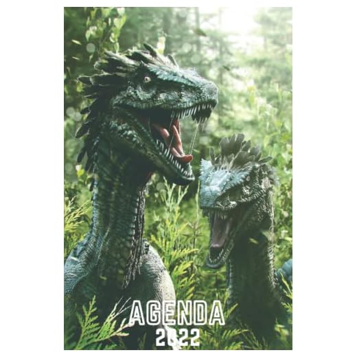 Dinosaurio Agenda 2022: Pianificatore Annuale 2022 | Da Gennaio a Dicembre (12 Mesi) | Calendario 2022 | Dinosaurio