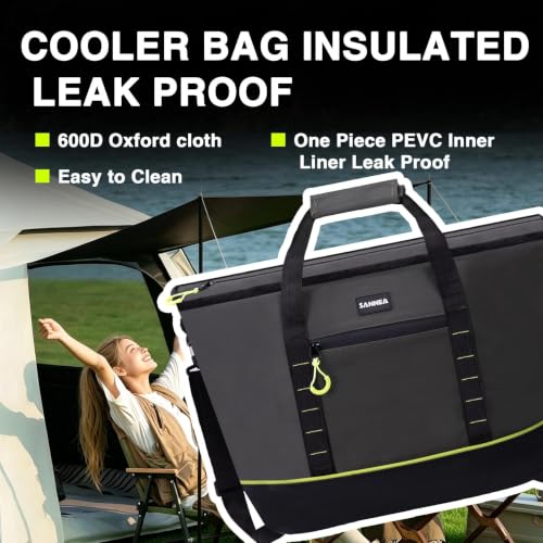 Image of Backpack Cooler Insulated Leakproof, Soft Cooler for Outdoor Camping Hiking