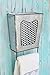 ShabbyDecor Galvanized Metal Rustic Wall Mounted Bathroom Storage Box with Towel Bar, Farmhouse Kitchen Utensil Holder
