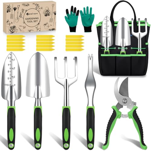 Yesker Gardening Tools 22-Piece Heavy Duty Garden Tool Set...