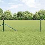 SKM Sechseckzaun Grün 0.4x50 m Stahl,Heimwerkerbedarf, Hauseinzäunung, Zaunpfosten & -querlatten,Grün,46KG,3353114