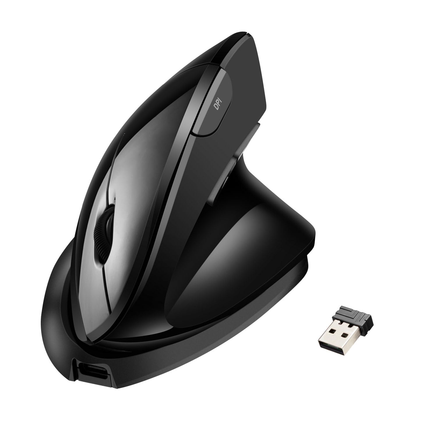 ADESSO iMouse V3-TAA USB Adjustable Wrist Angle Vertical Ergonomic Mouse Made in Taiwan (TAA Compliant)