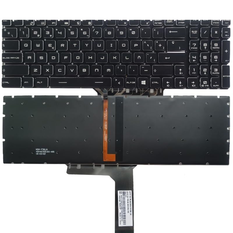 Clavier MSI MS-16L1 MS-16L2 rétroéclairé blanc pour une frappe nocturne fluide