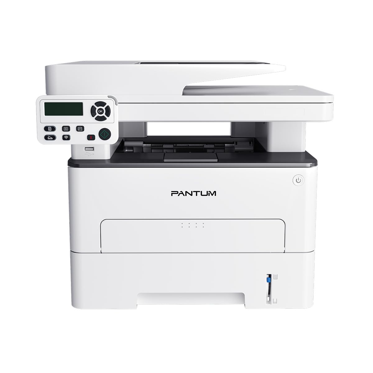 PANTUM Stampante multifunzione M7100DW Laser Monocolore 3 in 1 (Stampante, Scaner e copiatrice) 256MB, A4-ADF- 1200X1200-33 ppm - Capacità: 250 H. - Duplex (PCL)-USB 2.0, Scheda Rete, Wi-Fi