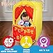Playbees Puppet Show Pop-Up Play Tent w/Front Stage Toddler Playhouse Theater Pretend Play Tent Kids - Indoor & Outdoor Children Dramatic Furniture Swappable Velcro to Lemonade Stand w/Carry Bag