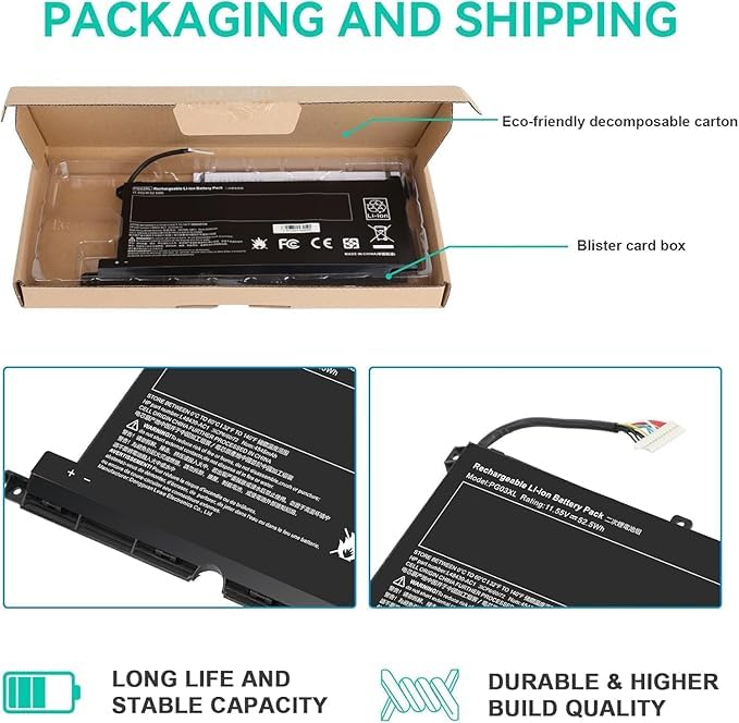 Image of Laptrix PG03XL L48495-005 Laptop Battery Compatible for HP Pavilion Gaming 15-dk0 15-dk1 15-dk2 PG03052 HSTNN-DB9G L48430-AC2 HSTNN-0B1I HSTNN-OB1I PG03052XL