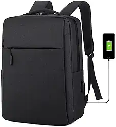 Mochila Executiva Unissex Slim para Notebook - Impermeável, Porta USB, Vários Compartimentos – Ideal para Trabalho, Estudos e Viagens