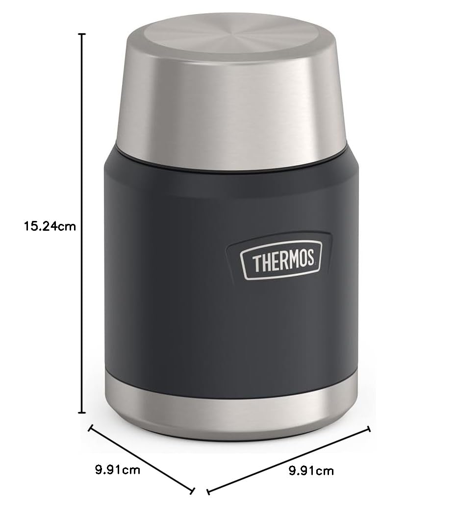 Thermos Icon Contenitore Termico Alimenti Acciaio Inox 470ml Granito