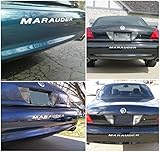 Top 10 Best Mercury Marauder Front Bumper Reviews & Comparison 5 BDTrims 1/16' ABS Plastic Bumper Raised Letters compatible with 2000-2004 Marauder Models (Chrome)