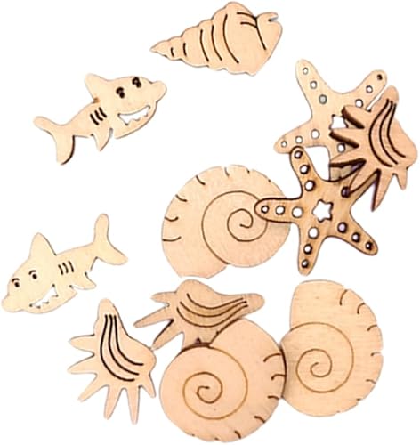 EXCEART 50 piezas de decoración de Navidad de Navidad, adornos de madera, adornos de madera sin terminar, decoración de madera colgante de madera, disponible en Yaxa El Salvador